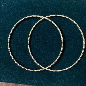 Pair of gold tone bangles